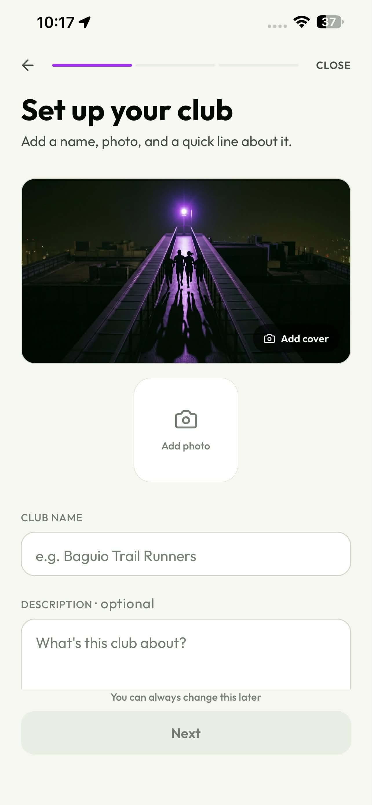Create your own Runn Club