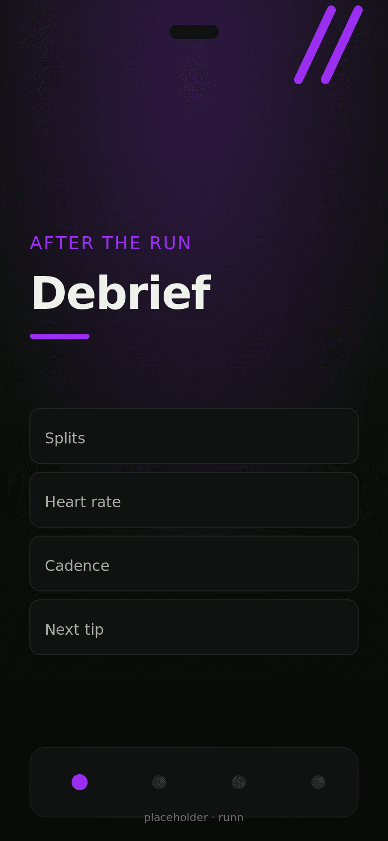 Runn post-run debrief