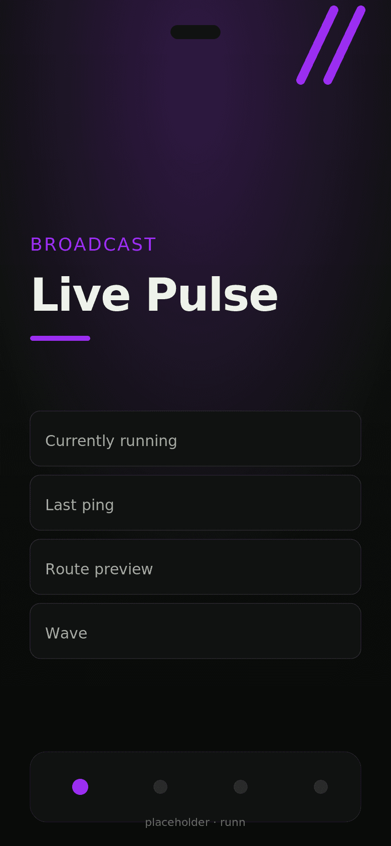 Runn Pulse — live runners nearby